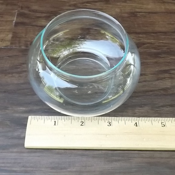 Potpourri Glass Jar With Brass Hummingbird Lid Candle Trinket Bowl Dish Vintage - Picture 5 of 6